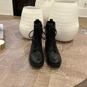 Sorel Black Combat Boots